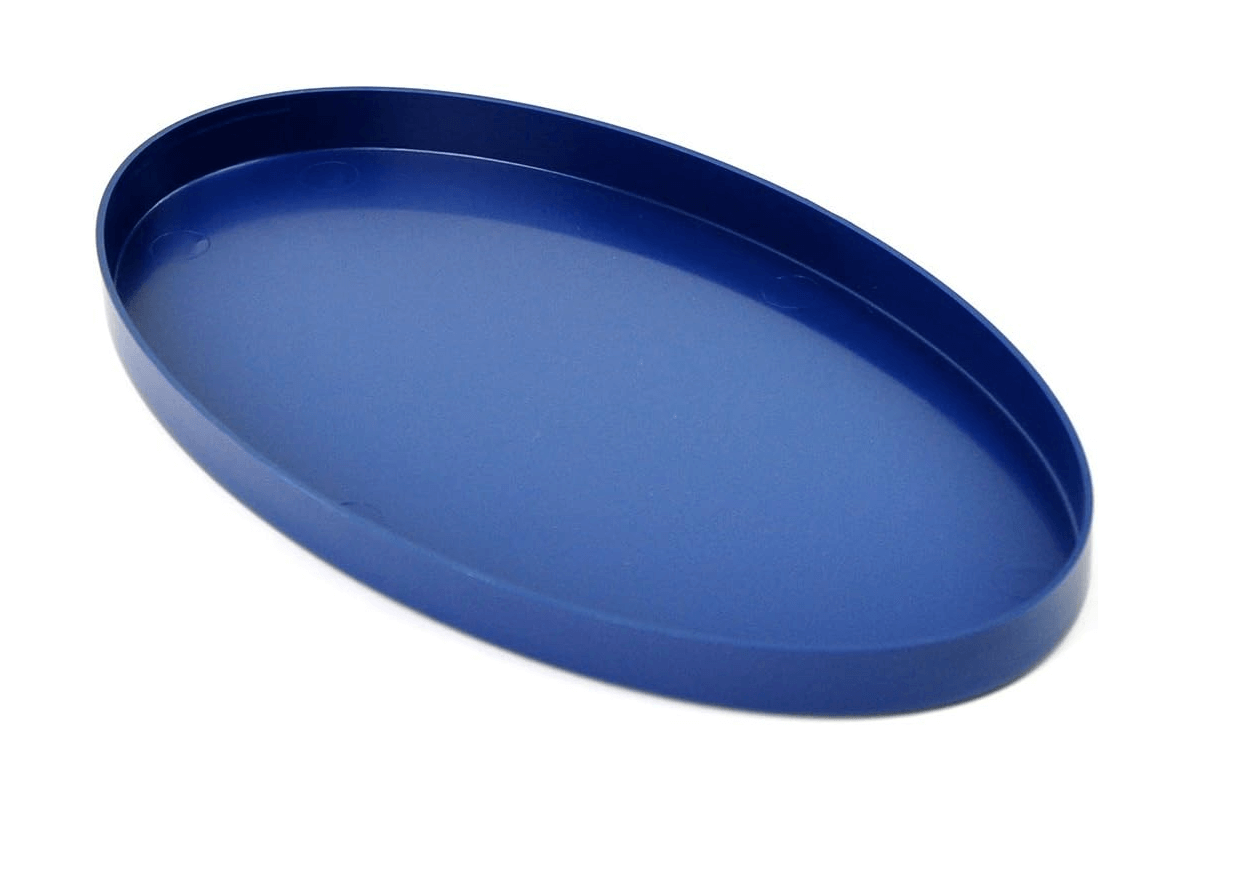 10" spolskydd, elliptiskt blå