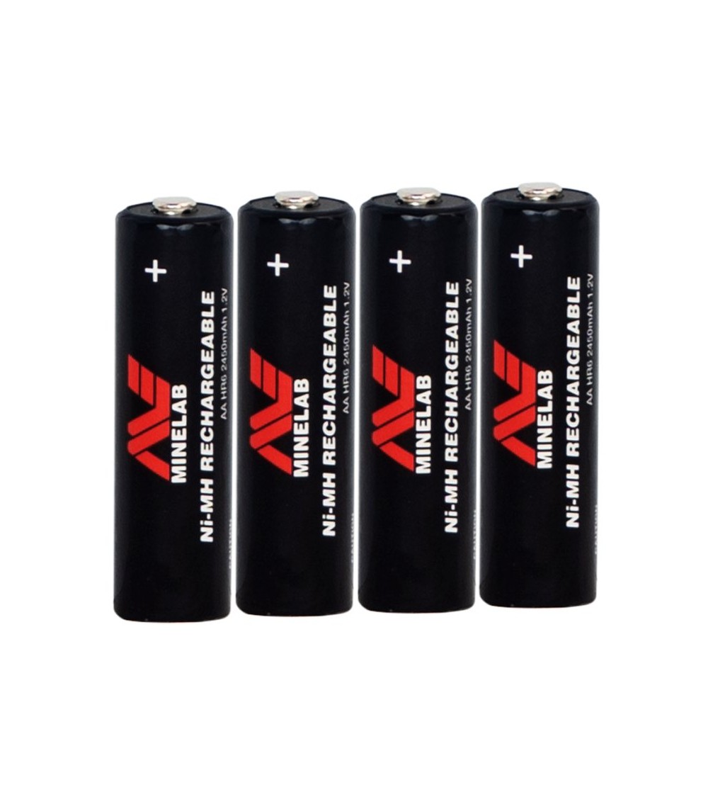 4 x AA laddningsbara batterier 2450mAh